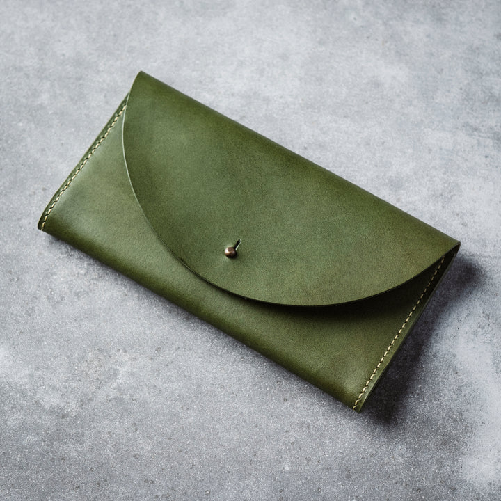 Emre Telli, Arc Wallet, Vacchetta leather, Bosco, 20cm x 11cm