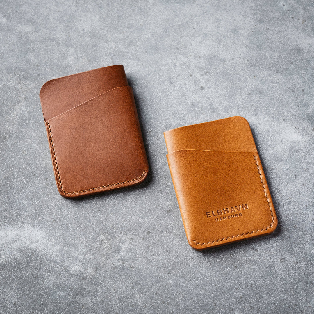 Emre Telli, Pocket Folio, Vacchetta leather, rust, 8cm x 12cm