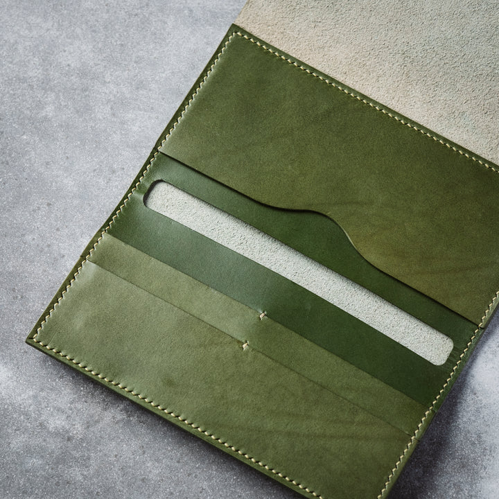 Emre Telli, Arc Wallet, Vacchetta leather, Bosco, 20cm x 11cm