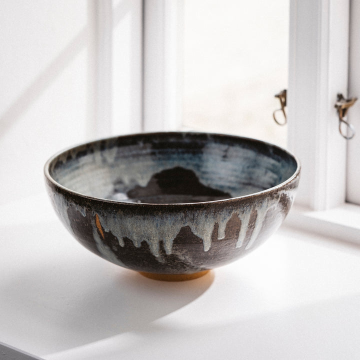 Malin Eva Altena, Salatschale, groß, Keramik/ Steinzeug, glasiert, H14cm x Ø33cm