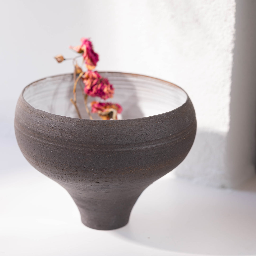 Carolin Ludwigs, Keramik Vase, Schale, braun, Seite | haptik.de