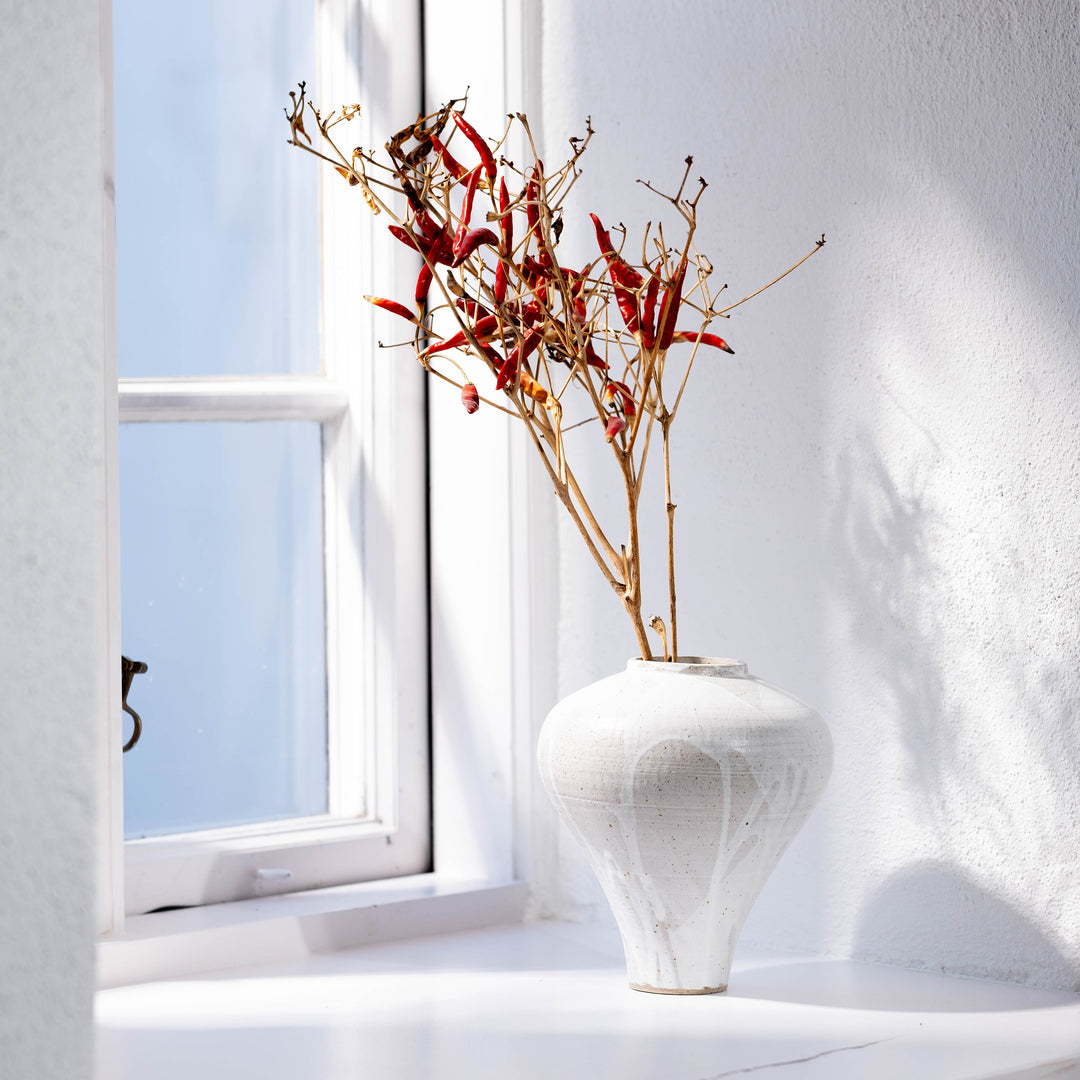 Carolin Ludwigs, Keramik Vase, weiß, Mood mit Chilli | haptik.de