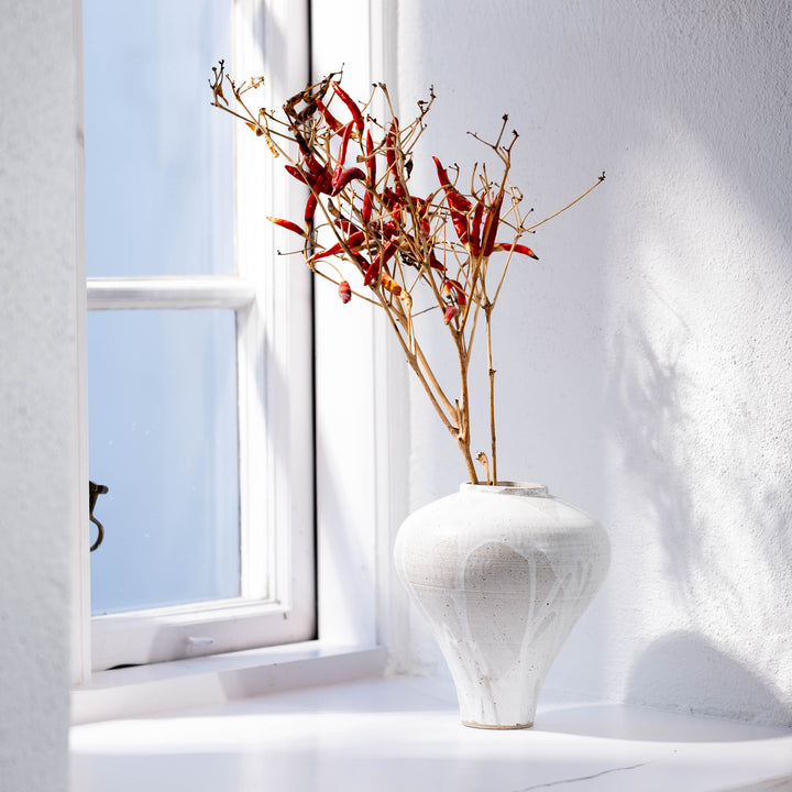 Carolin Ludwigs, Keramik Vase, weiß, Mood mit Chilli | haptik.de
