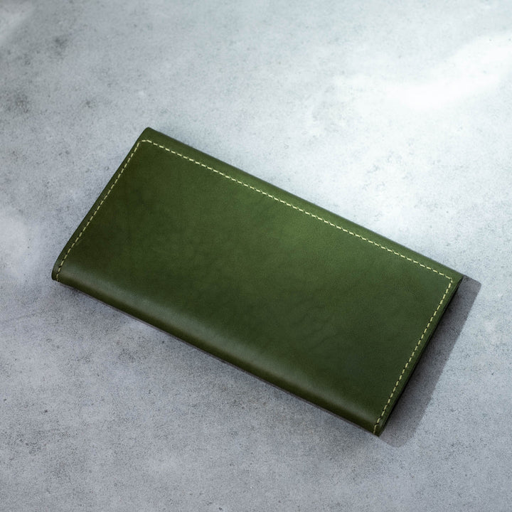 Emre Telli, Arc Wallet, Vacchetta leather, Bosco, 20cm x 11cm