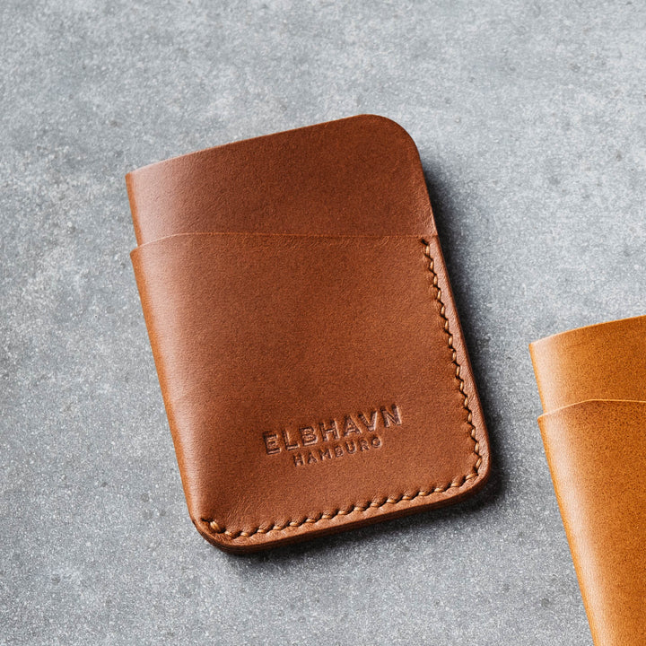 Emre Telli, Pocket Folio, Vacchetta leather, rust, 8cm x 12cm