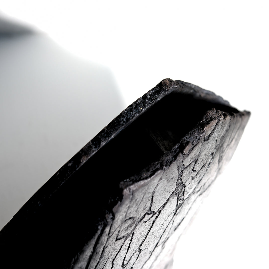 Gundula Sommerer, Flügelvase, Raku | schwarz (GS178)