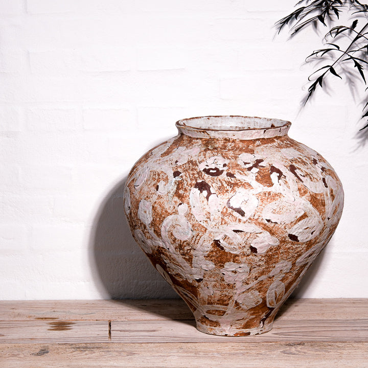 Lotte Buur, große Vase, Steinzeug | weiß (LB02)