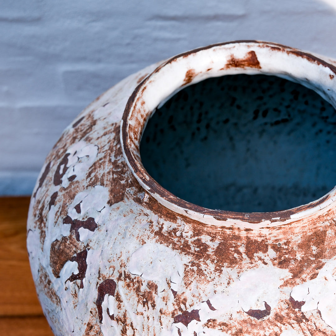 Lotte Buur, große Vase, Steinzeug | weiß (LB02)