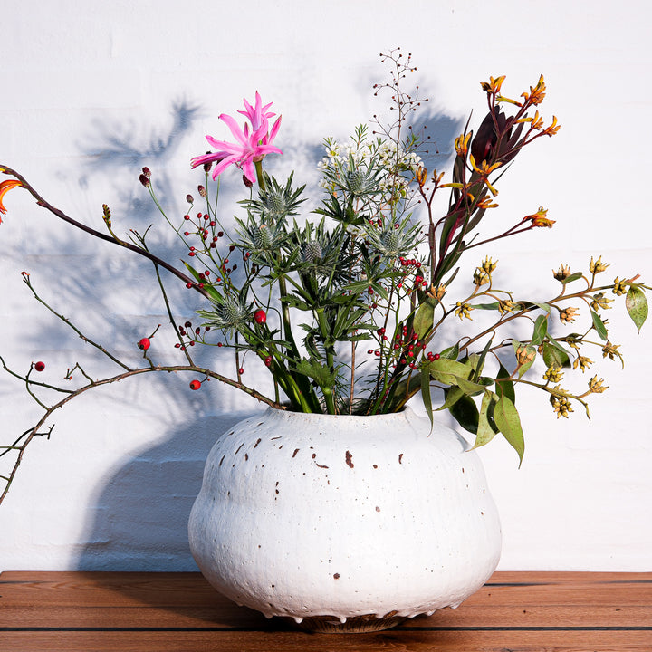 Lotte Buur, Vase, Steinzeug | weiß (LB01)