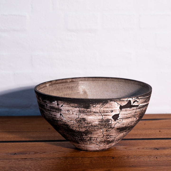 Lotte Buur, Schale, Steinzeug | schwarz (LB06)