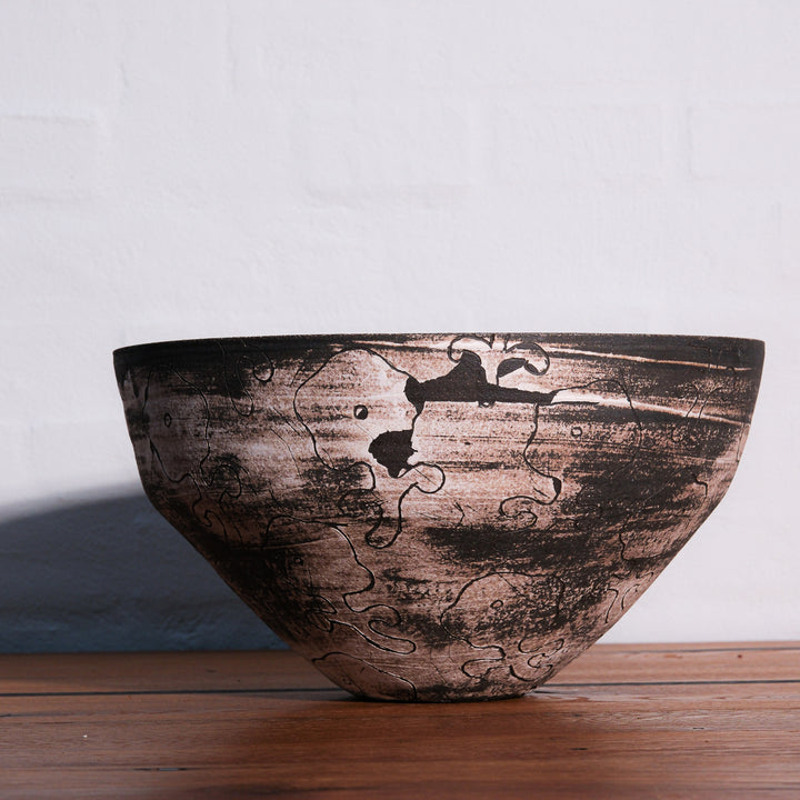 Lotte Buur, Schale, Steinzeug | schwarz (LB06)