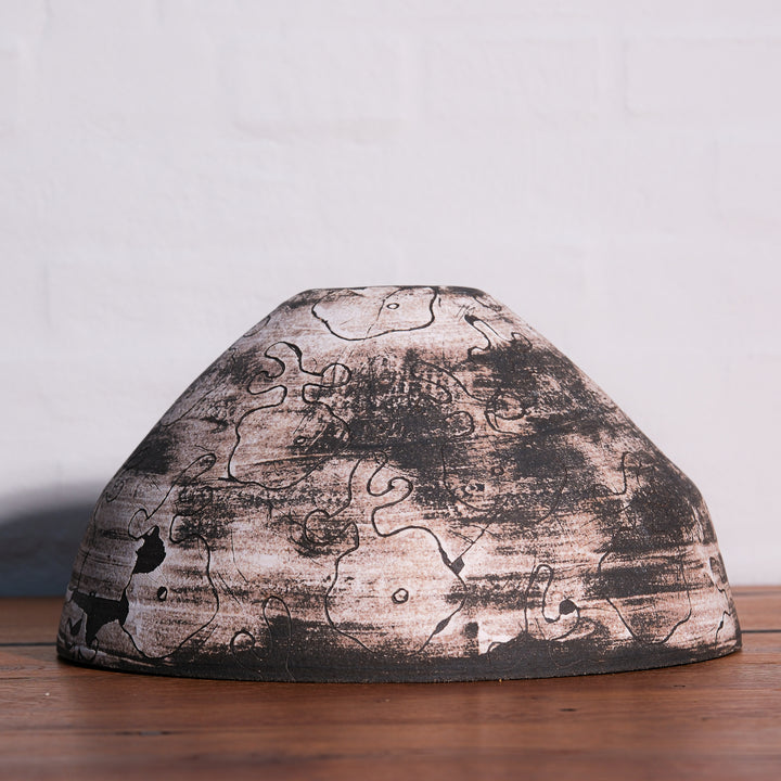 Lotte Buur, Schale, Steinzeug | schwarz (LB06)