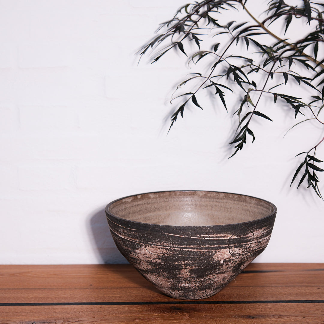 Lotte Buur, Schale, Steinzeug | schwarz (LB06)