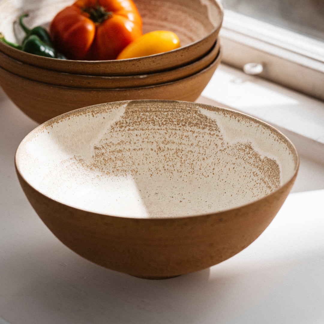 HiEnd Accents Savannah Servierschale Aus Keramik – Cremefarben, 26,7 X 9,9 Cm, Spülmaschinengeeignet