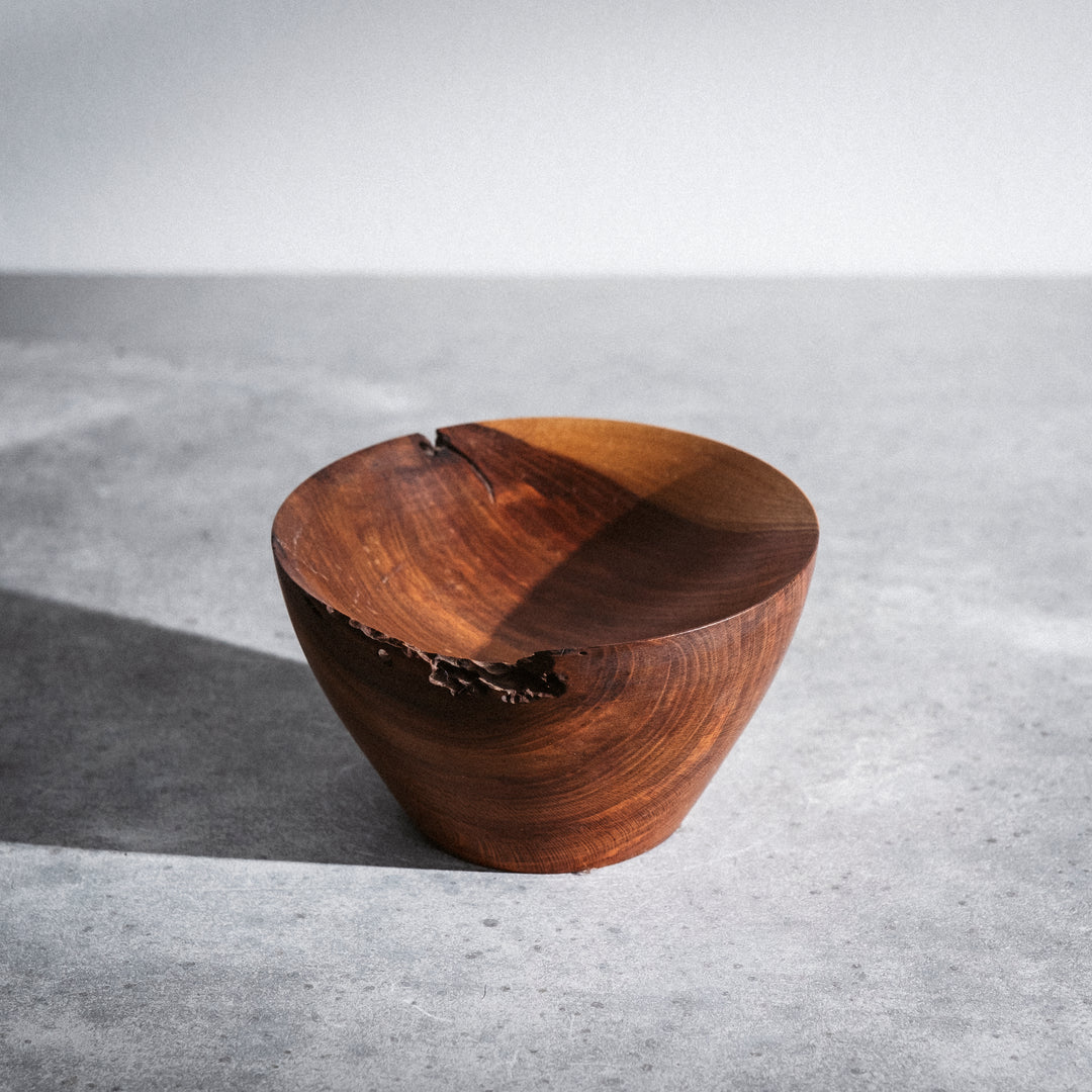 Hergen Böttcher, bowl, hand-turned, plum wood, Ø 11.5cm