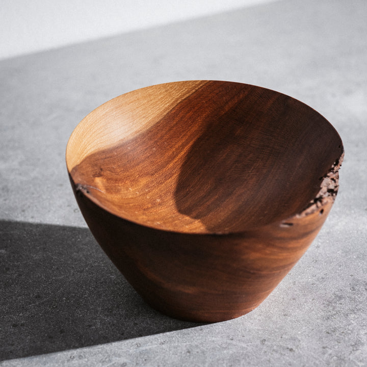 Hergen Böttcher, bowl, hand-turned, plum wood, Ø 11.5cm