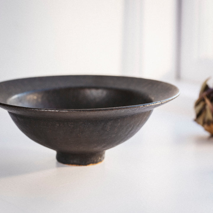 Wakahiko Ishikawa, bowl, Japanese ceramic, black