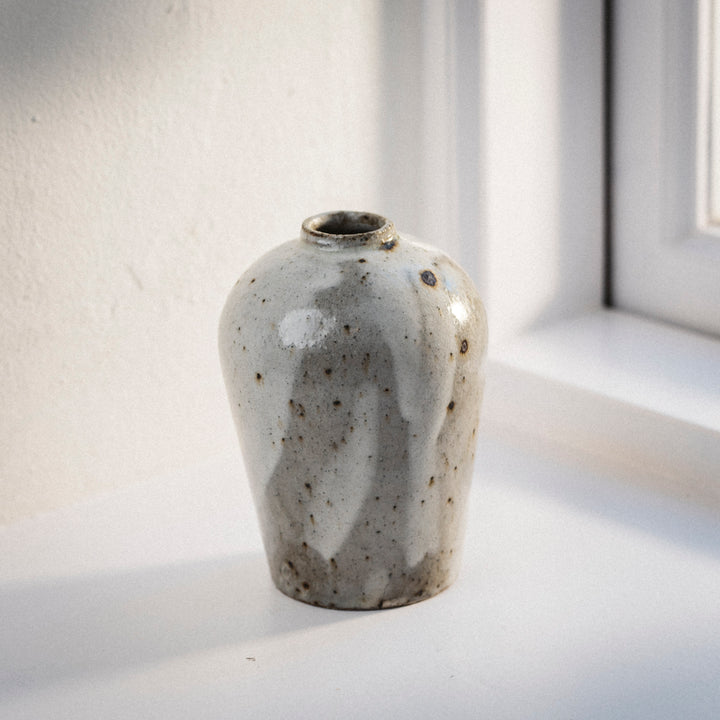 Tashiko Saito, Vase, jap. Keramik, weiß, "TS01"