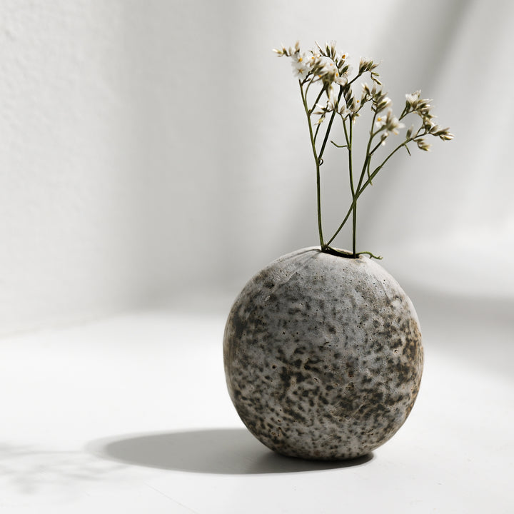 Tomoko Iwata,  Vase, Kieselform | japanische Keramik (TI33)