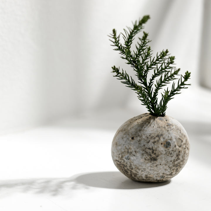 Tomoko Iwata,  Vase, Kieselform | japanische Keramik (TI32)