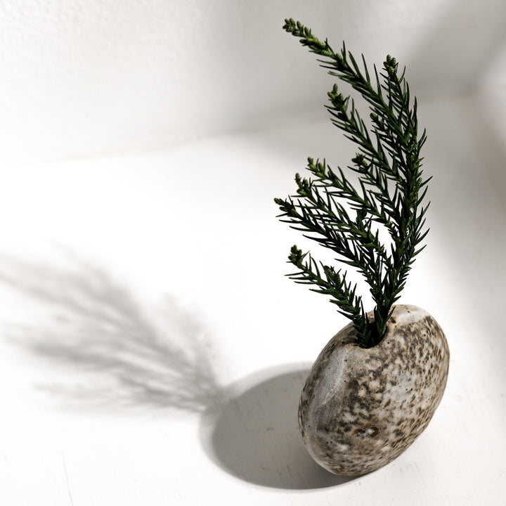 Tomoko Iwata,  Vase, Kieselform | japanische Keramik (TI32)