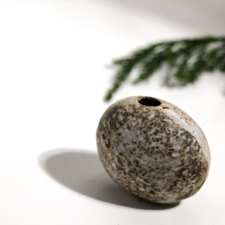 Tomoko Iwata,  Vase, Kieselform | japanische Keramik (TI32)