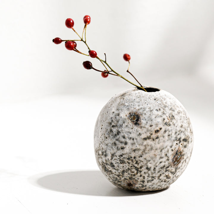 Tomoko Iwata,  Vase, Kieselform | japanische Keramik (TI31)