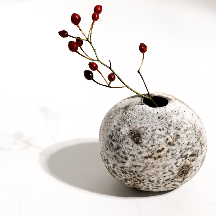 Tomoko Iwata,  Vase, Kieselform | japanische Keramik (TI31)