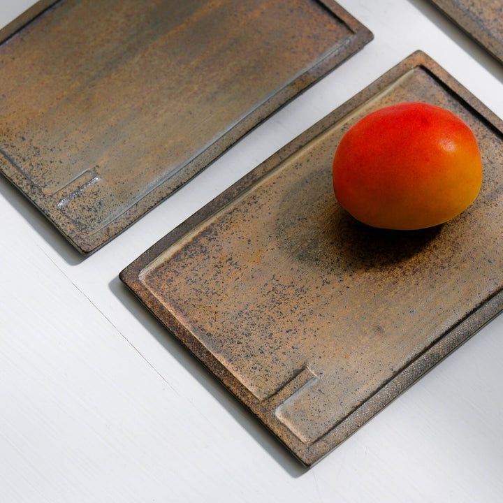 Akiko Takahashi, Teller, eckig, klein | japanische Keramik (AT01)
