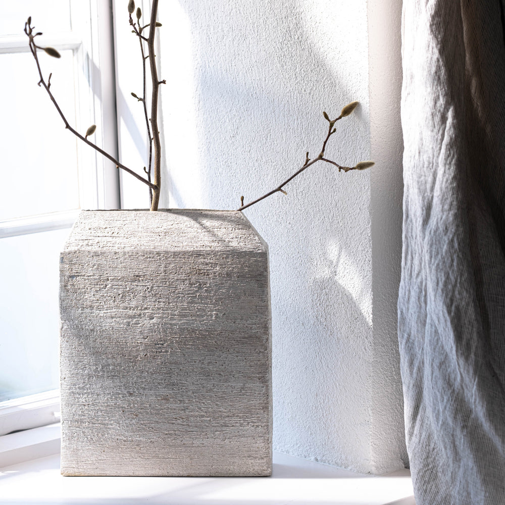 Christine Wagner, Vase, Steinzeug, Querformat, Magnolie | haptik.de