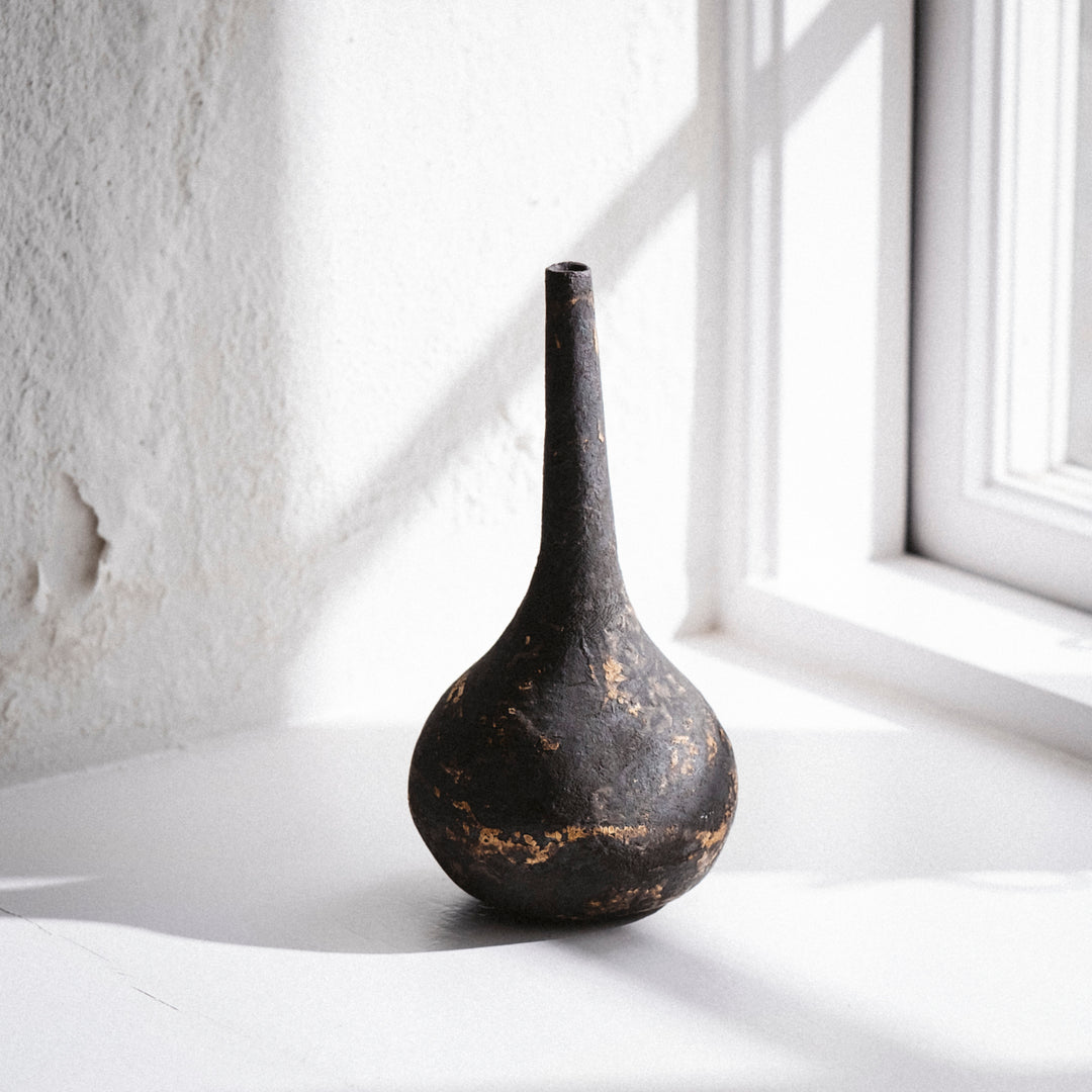 Dietlind Wolf Traces Vase Steinzeug schwarz | haptik.de