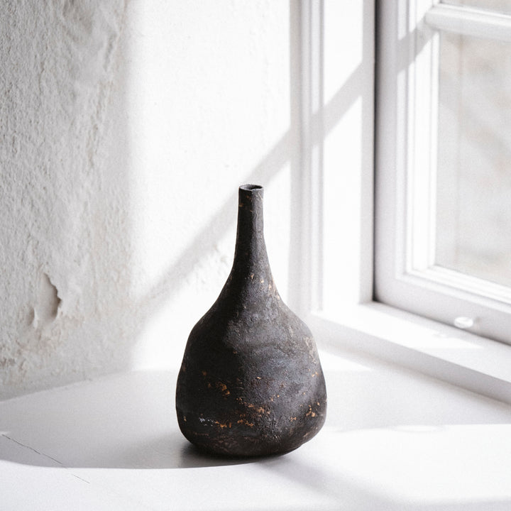 Dietlind Wolf Traces Vase Steinzeug schwarz | haptik.de