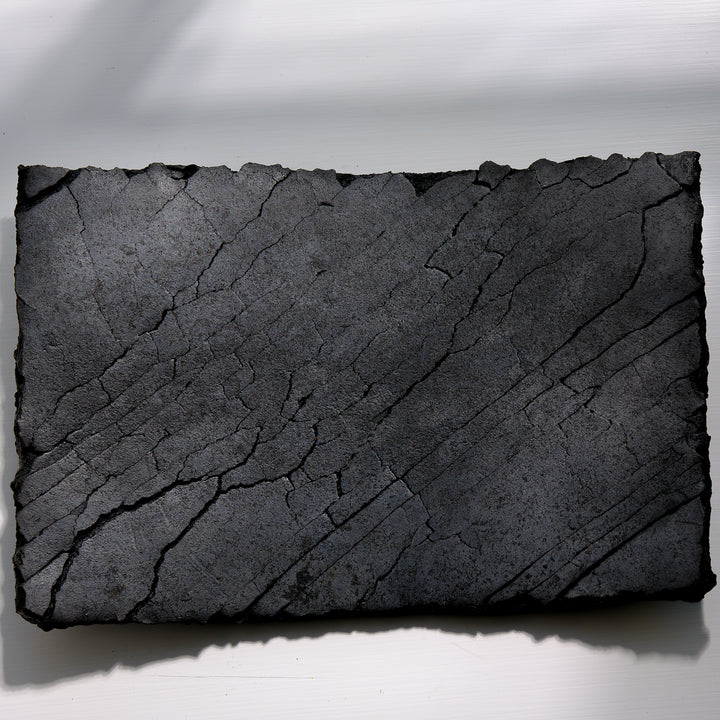 Gundula Sommerer, Raku Schale, rechteckig | schwarz  (GS122)