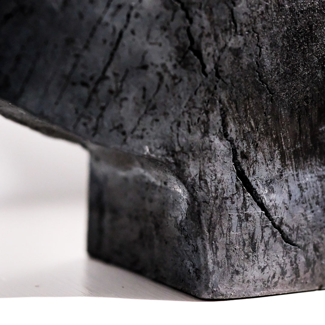 Gundula Sommerer, wing vase, Raku | black (GS199)