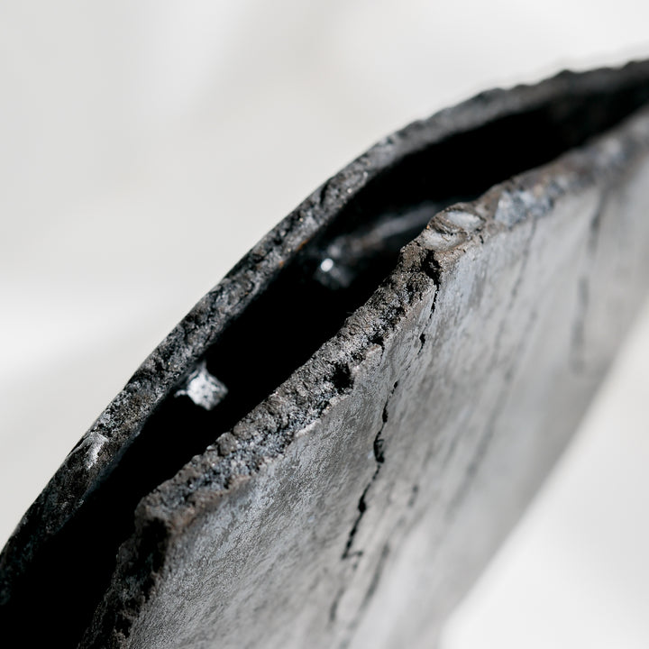 Gundula Sommerer, Flügelvase, Raku | schwarz (GS195)