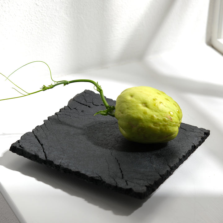 Gundula Sommerer, Raku bowl, square | black (GS206)