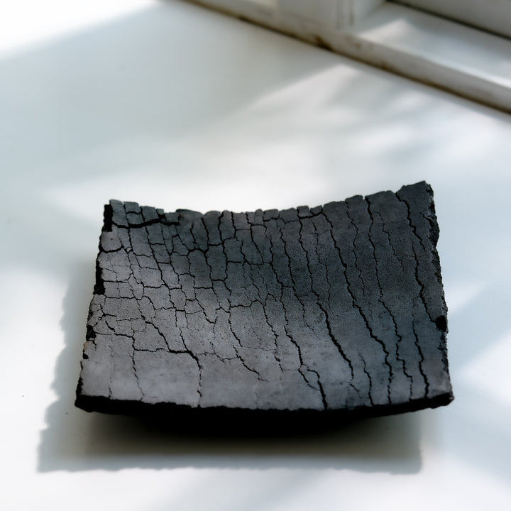 Gundula Sommerer, Schale, quadratisch, Raku-Brand | haptik.de