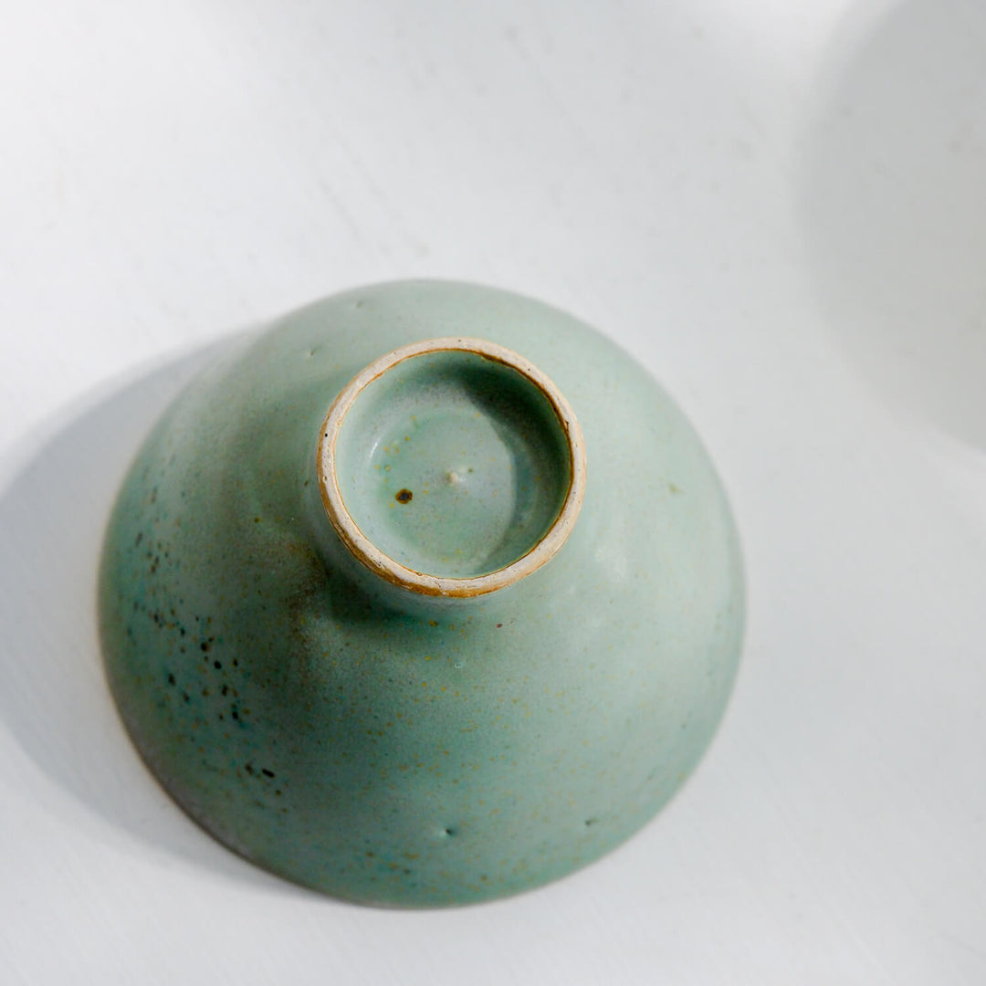 Hiromi Suzuki, Schale, japanische Keramik aus Mashiko, zartgrün (HS01)