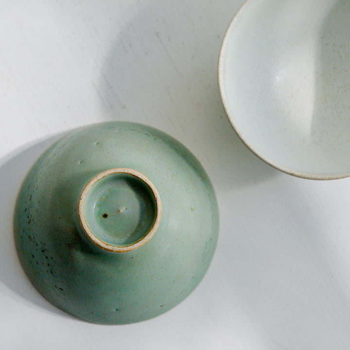 Hiromi Suzuki, Schale, japanische Keramik aus Mashiko, zartgrün (HS01)