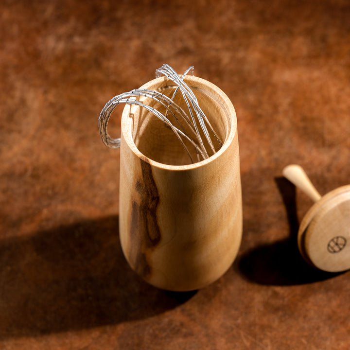 Horst Kontak, wooden box, hornbeam | hand-turned, (HK06)