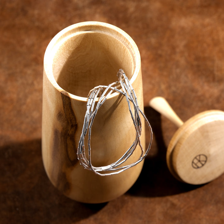 Horst Kontak, wooden box, hornbeam | hand-turned, (HK06)