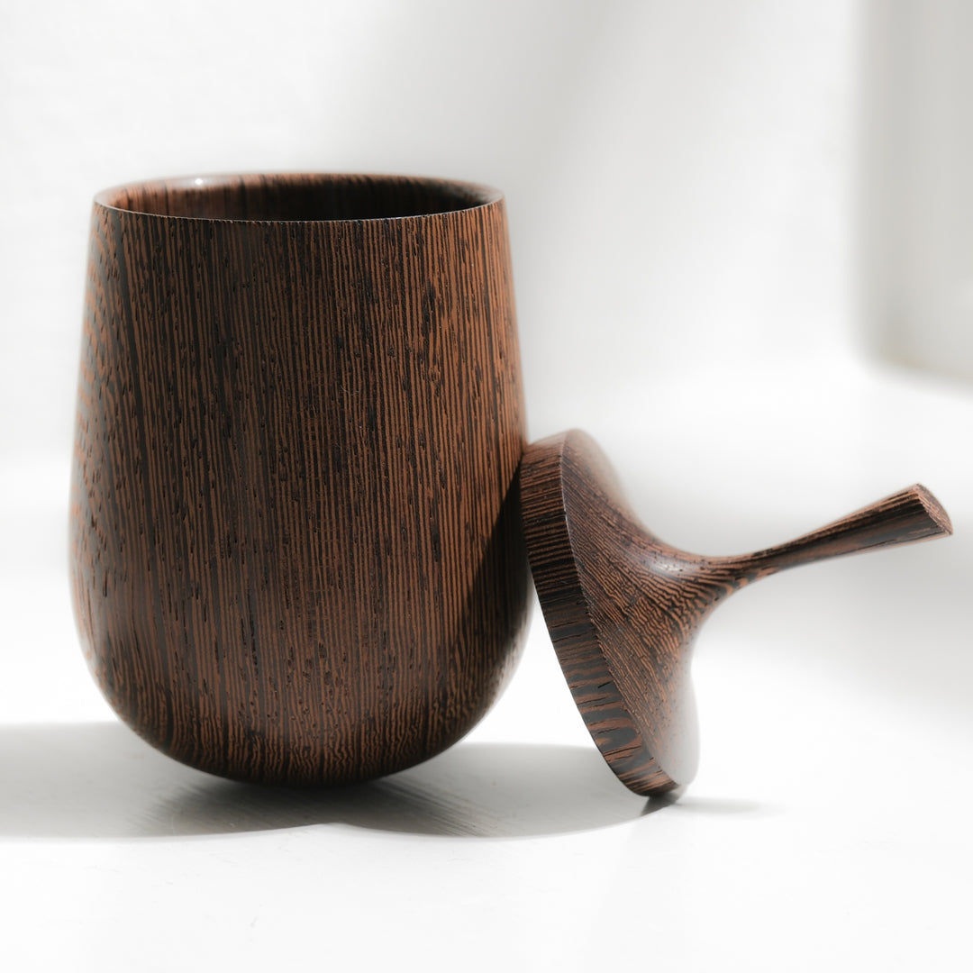 Horst Kontak, Holzdose, Wenge | handgedrechselt, (HK04)