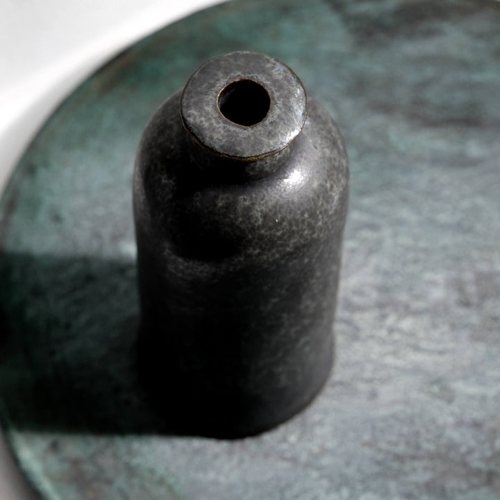 Jun Hojo, Vase, Dark Gray | Japanese Ceramics from Mashiko (JH02)