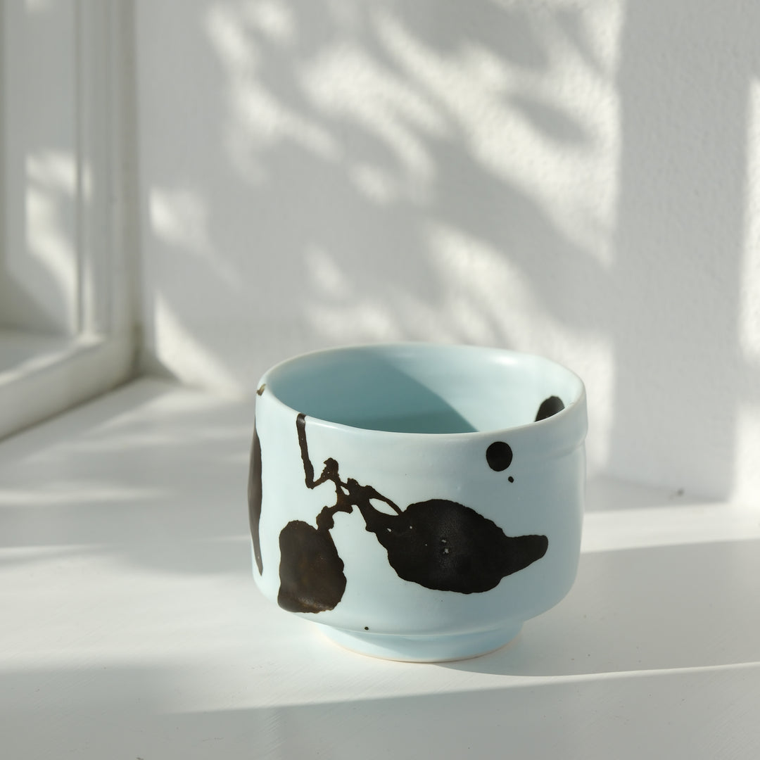 Karin Bablok, Matcha Schale, Porzellan, blau (KB01)