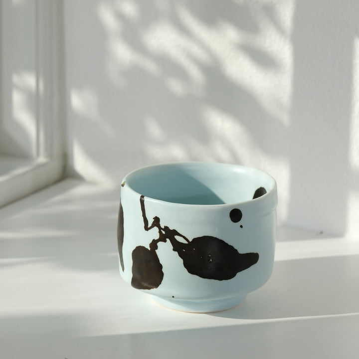 Karin Bablok, Matcha Schale, Porzellan, blau (KB01)