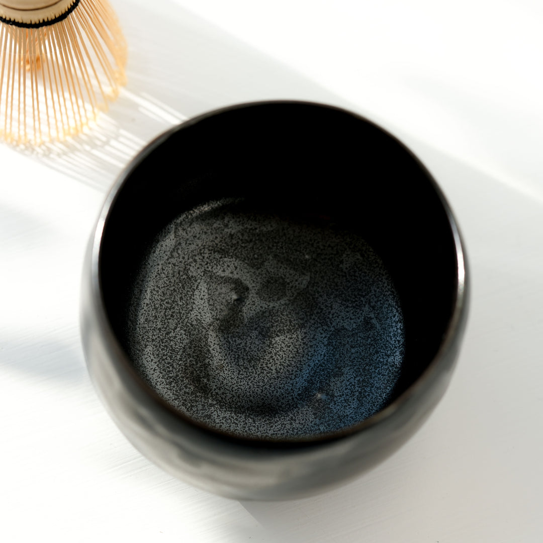 Karin Bablok, Matcha Schale, Porzellan, schwarz groß (KB05)