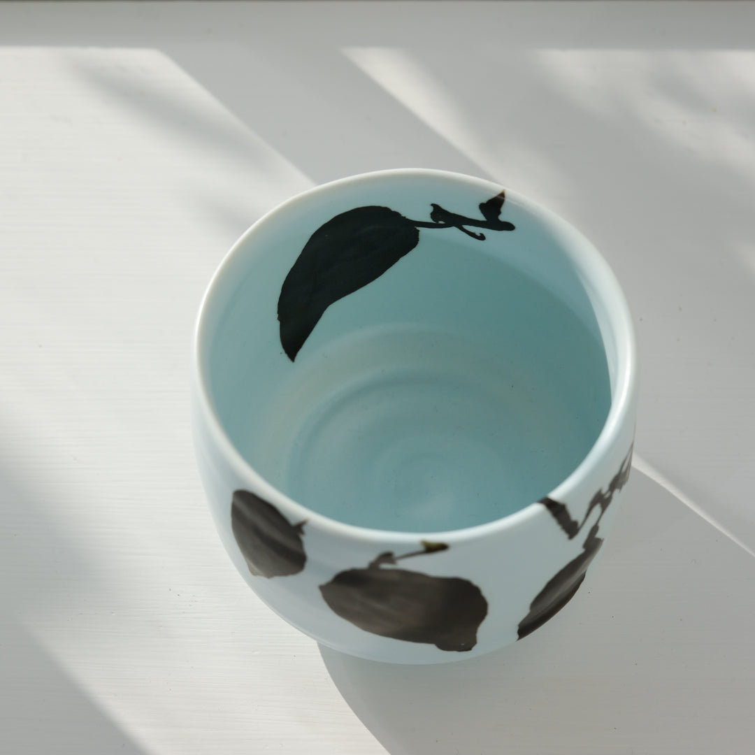 Karin Bablok, Matcha Schale, Porzellan, blau (KB01)