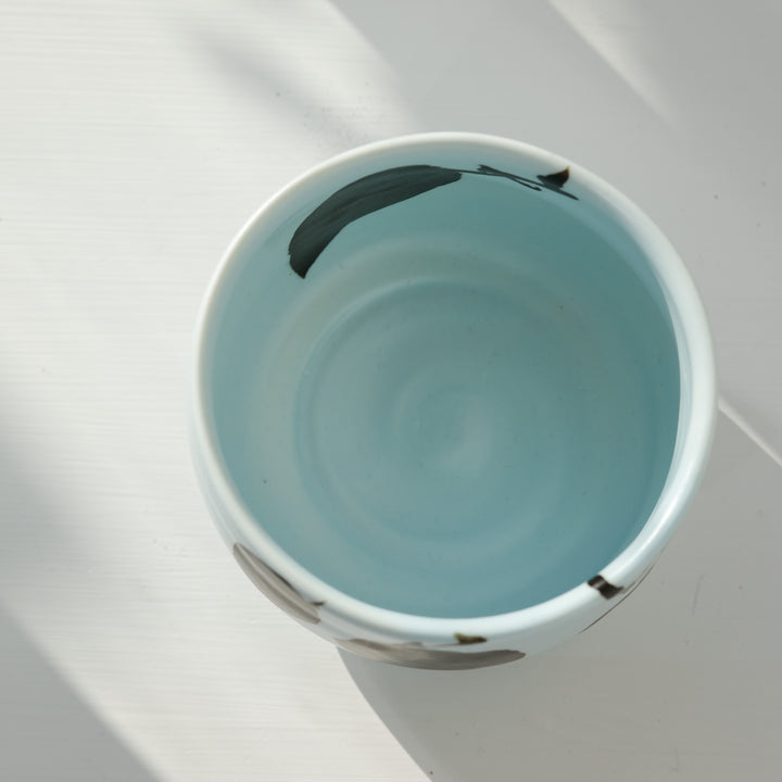 Karin Bablok, Matcha Schale, Porzellan, blau (KB01)