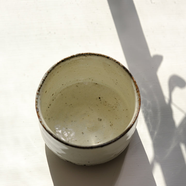 Marco Minetti, Matcha bowl, straight shape, white | feldspar glaze (MM07)