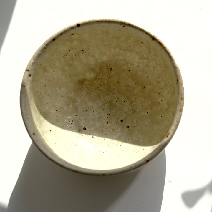 Marco Minetti, Matcha-Schale, gerundet, grünlich | Asche Glasur (MM08)